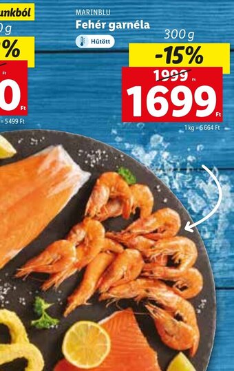 Lidl MARINBLU Fehér garnéla 300 g ajánlat