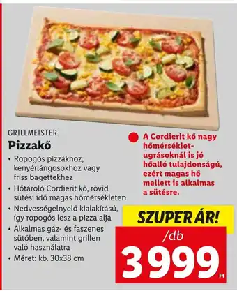 Lidl GRILLMEISTER Pizzakő 1 db ajánlat