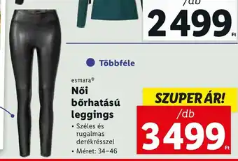 Lidl esmara Női bőrhatású leggings 1 db ajánlat