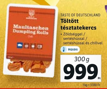 Lidl TASTE OF DEUTSCHLAND Töltött tésztatekercs 300 g ajánlat