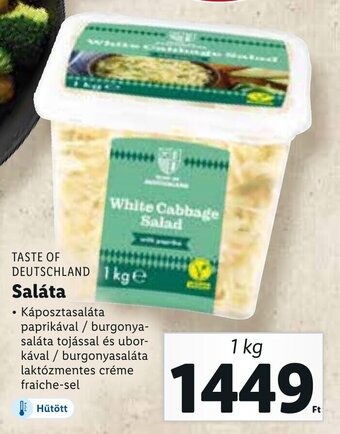 Lidl TASTE OF DEUTSCHLAND Saláta 1 kg ajánlat