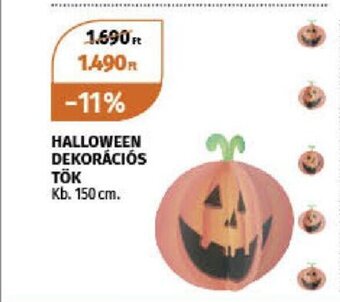 Müller HALLOWEEN DEKORÁCIÓS TÖK Kb. 150 cm. ajánlat