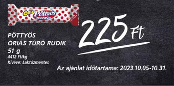 PÖTTYÖS ÓRIÁS TÚRÓ RUDIK 51g