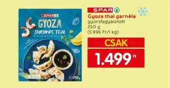 Spar Gyoza thai garnéla 250g ajánlat