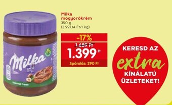 Spar Milka mogyorókrém 350 g ajánlat