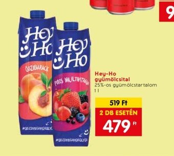 Spar Hey-Ho gyümölcsital 1l ajánlat