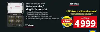 Lidl PARKSIDE PERFORMANCE Prémium bit dugókulcskészlet ajánlat