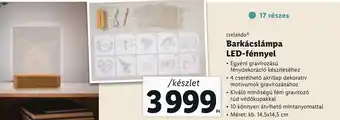 Lidl crelando Barkácslámpa LED fénnyel ajánlat