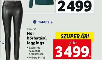 Lidl esmara Női bőrhatású leggings 34-46 ajánlat