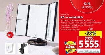 Lidl Cien BEAUTY LED es sminktükör ajánlat
