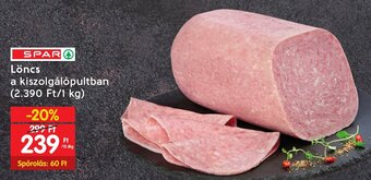 Spar SPAR Löncs 10 dkg ajánlat