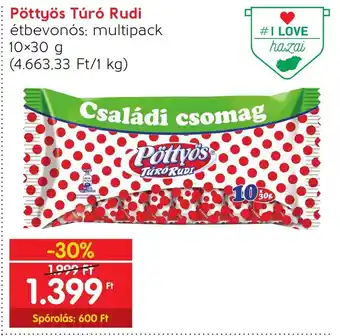 Pöttyös Túró Rudi 10 x 30 g