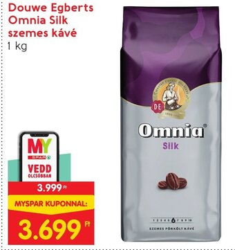Spar Douwe Egberts Omnia Silk szemes kávé 1 kg ajánlat