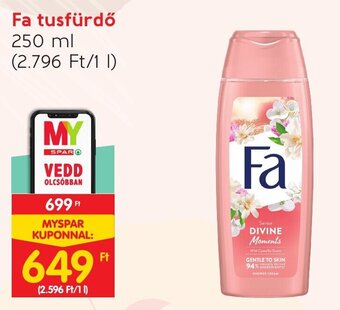 Spar Fa tusfürdő 250 ml ajánlat