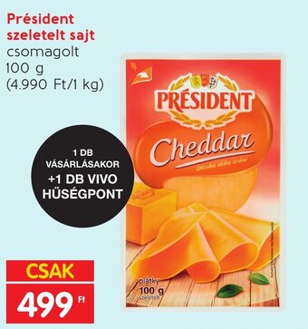 Spar Président szeletelt sajt 100 g ajánlat