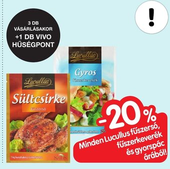Spar Minden Lucullus fűszersó, fűszerkeverék és gyorspác árából! ajánlat