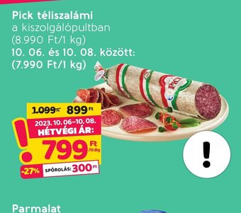 Spar Pick téliszalámi 10 dkg ajánlat