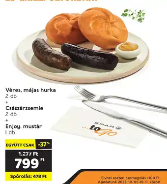 Spar Véres, májas hurka stb. 2 / 1 db ajánlat