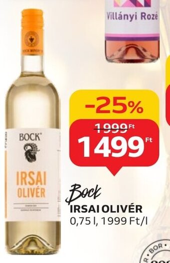 Auchan Bock IRSAI OLIVÉR 0,75 l ajánlat