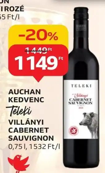 Teleki VILLÁNYI CABERNET SAUVIGNON 0,75 l
