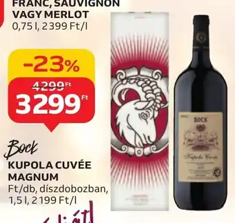 Auchan Bock KUPOLA CUVÉE MAGNUM 1,5 l ajánlat