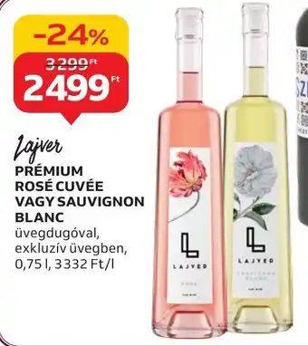 Auchan Lajver PRÉMIUM ROSÉ CUVÉE stb. 0,75 l ajánlat