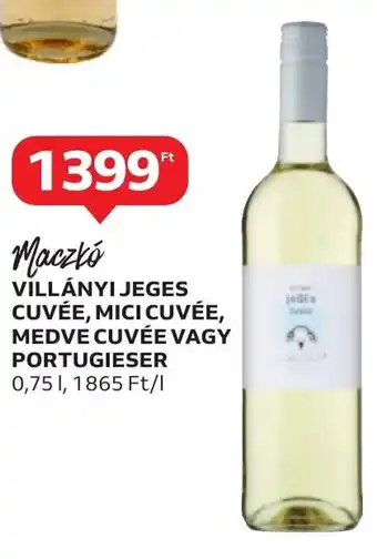 Maczkó VILLÁNYI JEGES CUVÉE, MICI CUVÉE stb. 0,75 l
