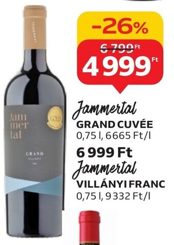 Auchan Jammertal GRAND CUVÉE 0,75 l ajánlat