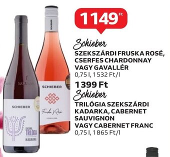 Auchan Schieber SZEKSZÁRDI FRUSKA ROSÉ stb. 0,75 l ajánlat