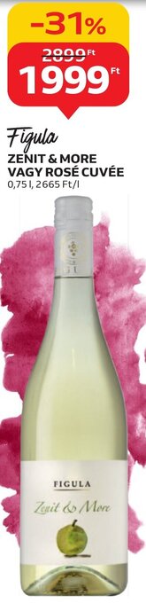 Auchan Figula ZENIT & MORE VAGY ROSÉ CUVÉE 0,75 l ajánlat