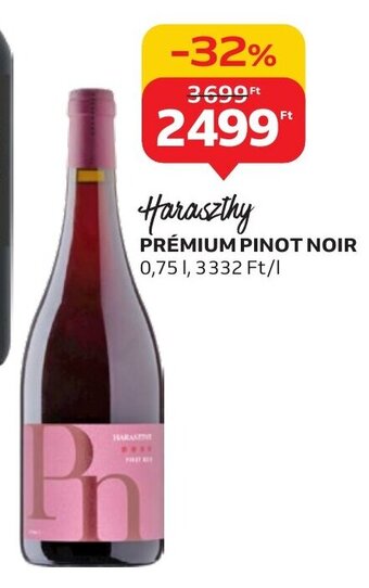 Auchan Haraszthy PRÉMIUM PINOT NOIR 0,75 l ajánlat