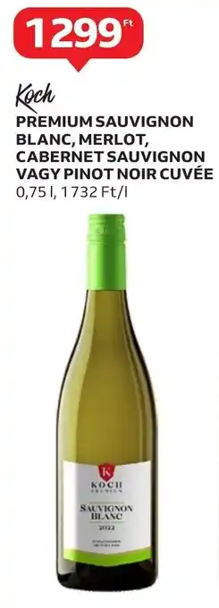 Koch PREMIUM SAUVIGNON BLANC, MERLOT stb. 0,75 l