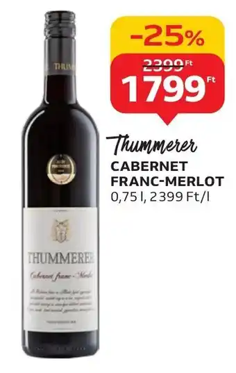 Thummerer CABERNET FRANC-MERLOT 0,75 l