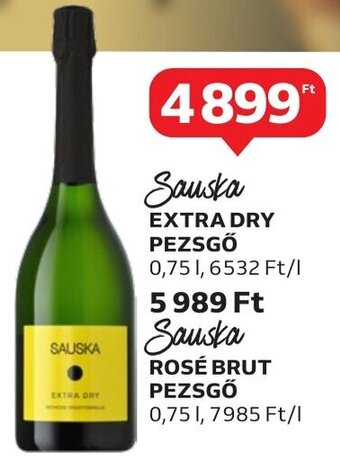 Auchan Sauska EXTRA DRY PEZSGŐ 0,75 l ajánlat