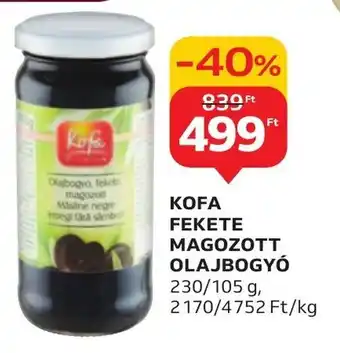 KOFA FEKETE MAGOZOTT OLAJBOGYÓ 230 / 105 g