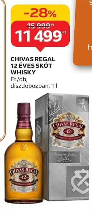 Auchan CHIVAS REGAL 12 ÉVES SKÓT WHISKY 1 l ajánlat