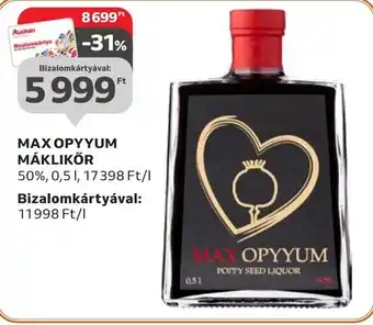 Auchan MAX OPYYUM MÁKLIKŐR 0,5 l ajánlat
