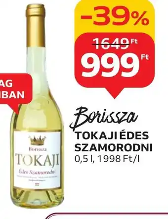Auchan Borissza TOKAJI ÉDES SZAMORODNI 0,5 l ajánlat