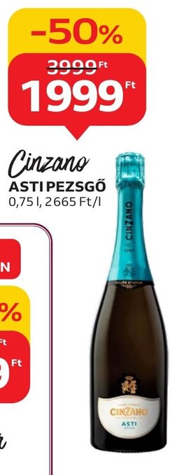 Auchan Cinzano ASTI PEZSGŐ 0,75 l ajánlat