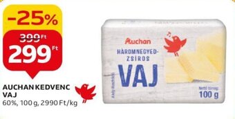 Auchan AUCHAN KEDVENC VAJ 100 g ajánlat