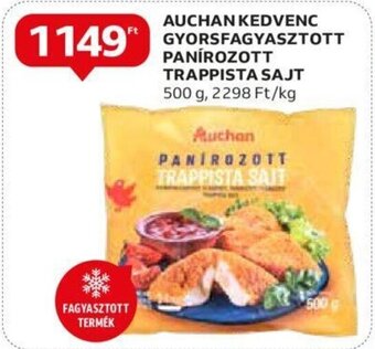 Auchan AUCHAN PANÍROZOTT TRAPPISTA SAJT 500 g ajánlat
