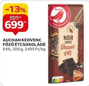 Auchan AUCHAN FŐZŐ ÉTCSOKOLÁDÉ 200 g ajánlat