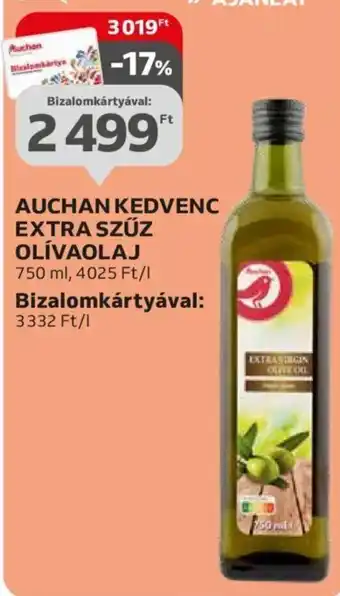 Auchan AUCHAN EXTRA SZŰZ OLÍVAOLAJ 750 ml ajánlat