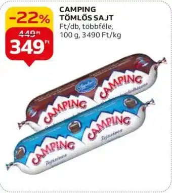 CAMPING TÖMLÖS SAJT 100g