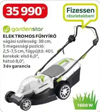 Auchan gardenstar ELEKTROMOS FŰNYÍRÓ ajánlat