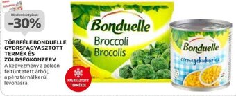 Auchan TÖBBFÉLE BONDUELLE GYORSFAGYASZTOTT TERMÉK ÉS ZÖLDSÉGKONZERV ajánlat