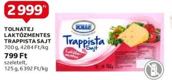 Auchan TOLNATEJ LAKTÓZMENTES TRAPPISTA SAJT 700g, ajánlat