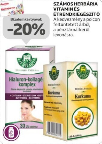Auchan SZÁMOS HERBÁRIA VITAMINÉS ÉTRENDKIEGÉSZÍTŐ ajánlat