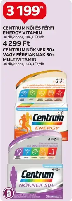 Auchan CENTRUM NŐI ÉS FÉRFI ENERGY VITAMIN 30 db ajánlat