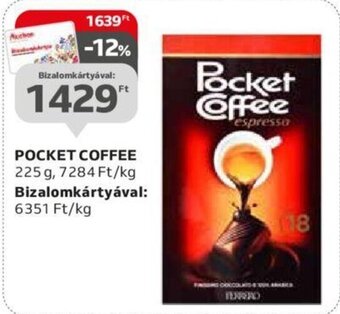 Auchan POCKET COFFEE 225 g ajánlat